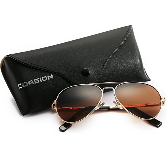 Junior Polarized Aviator Sunglasses NIB - Picture 2 of 5